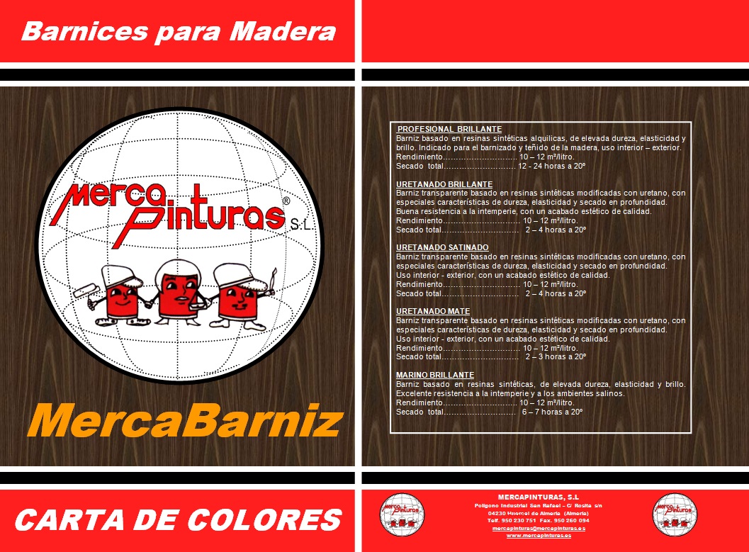 carta de colores barniz tinte brillante