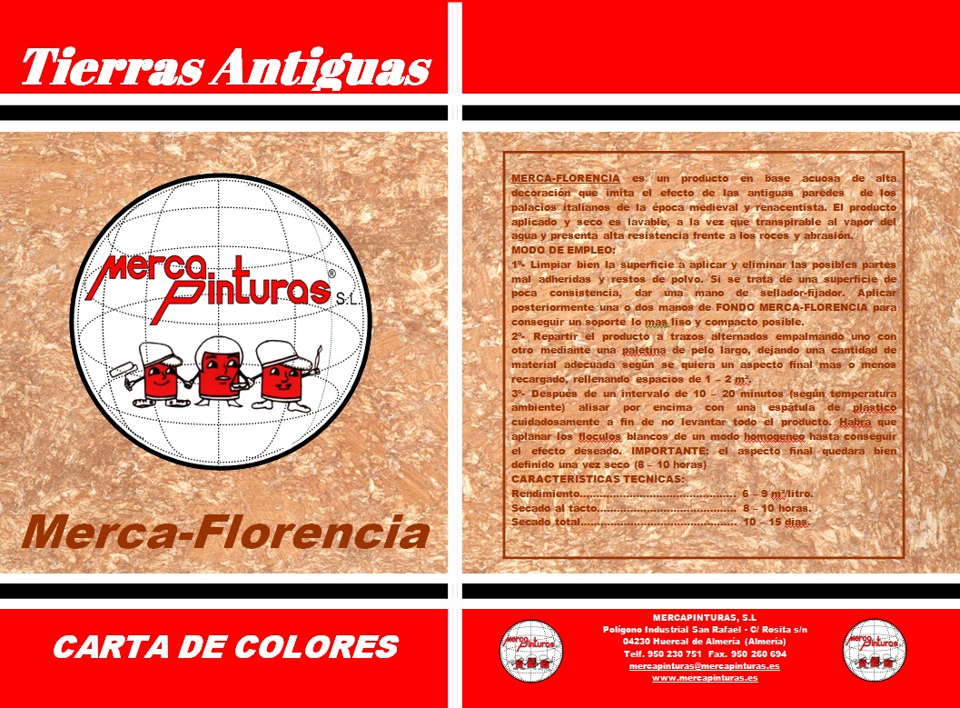 carta de colores tierras florentinas merca-florencia